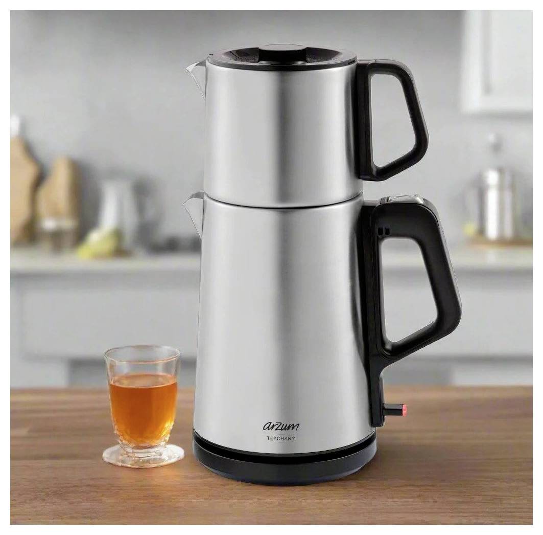 Arzum Teacharm AR3143 Teemaschine, Silber argent