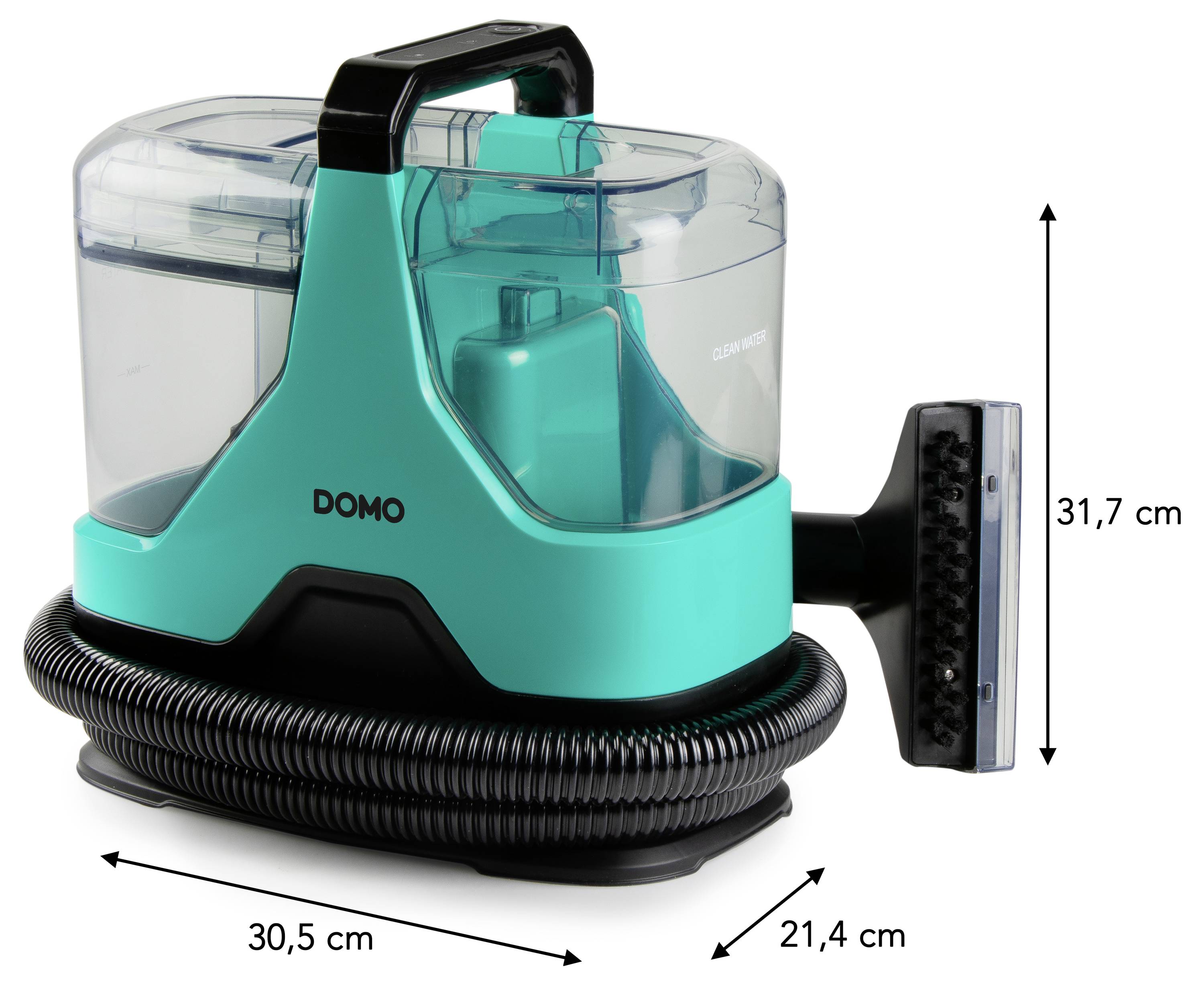 DOMO MULTIFUNKTIONALER FLECKENREINIGER Nettoyeur vapeur DO250SC 600 W vert 2 réservoirs à eau