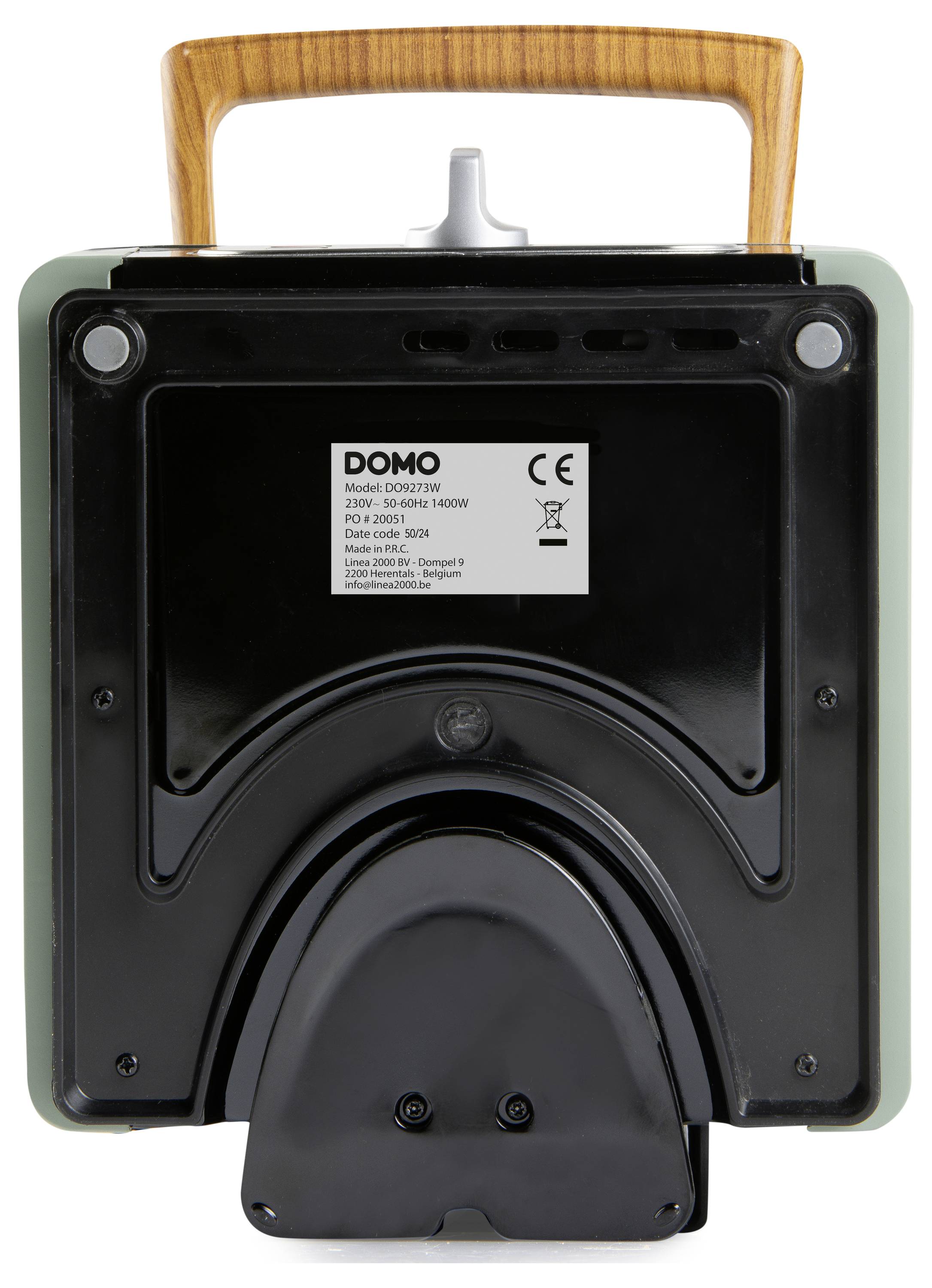 DOMO WAFFELMAKER Gaufrier vert cendré