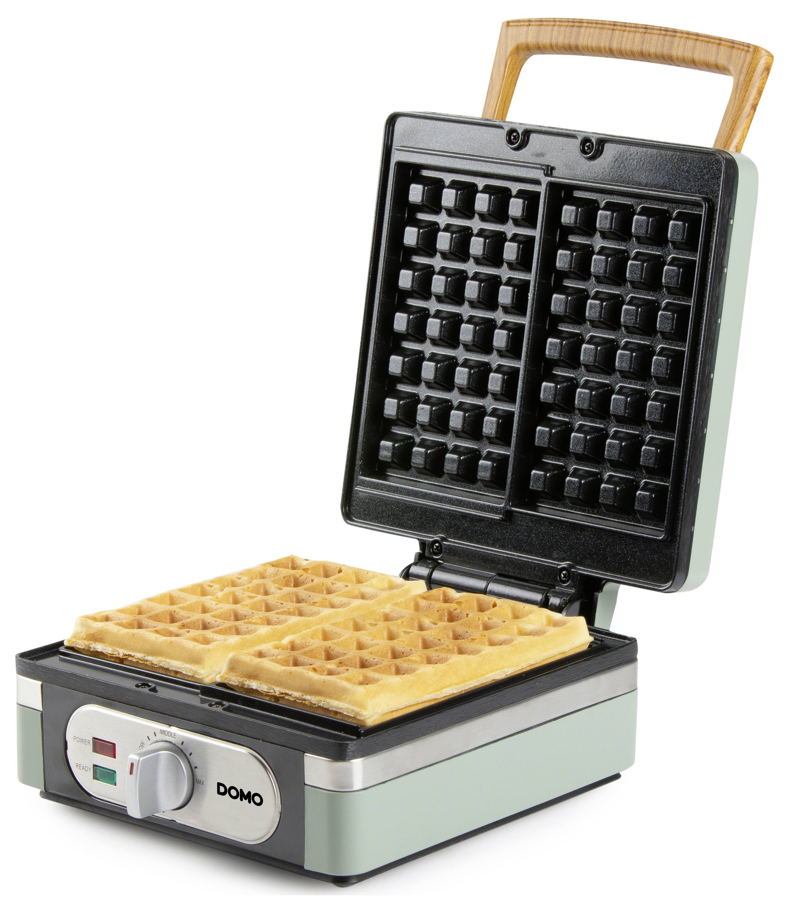 DOMO WAFFELMAKER Gaufrier vert cendré