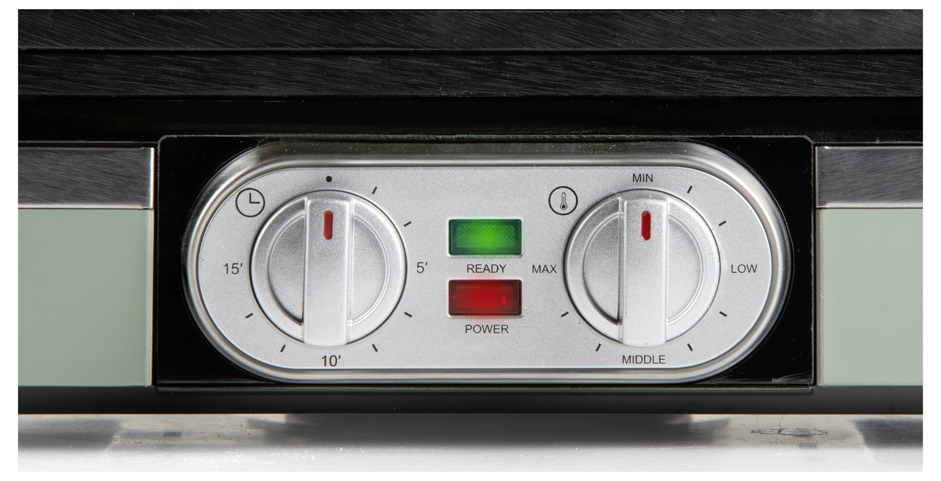 DOMO WAFFELMAKER Gaufrier vert cendré