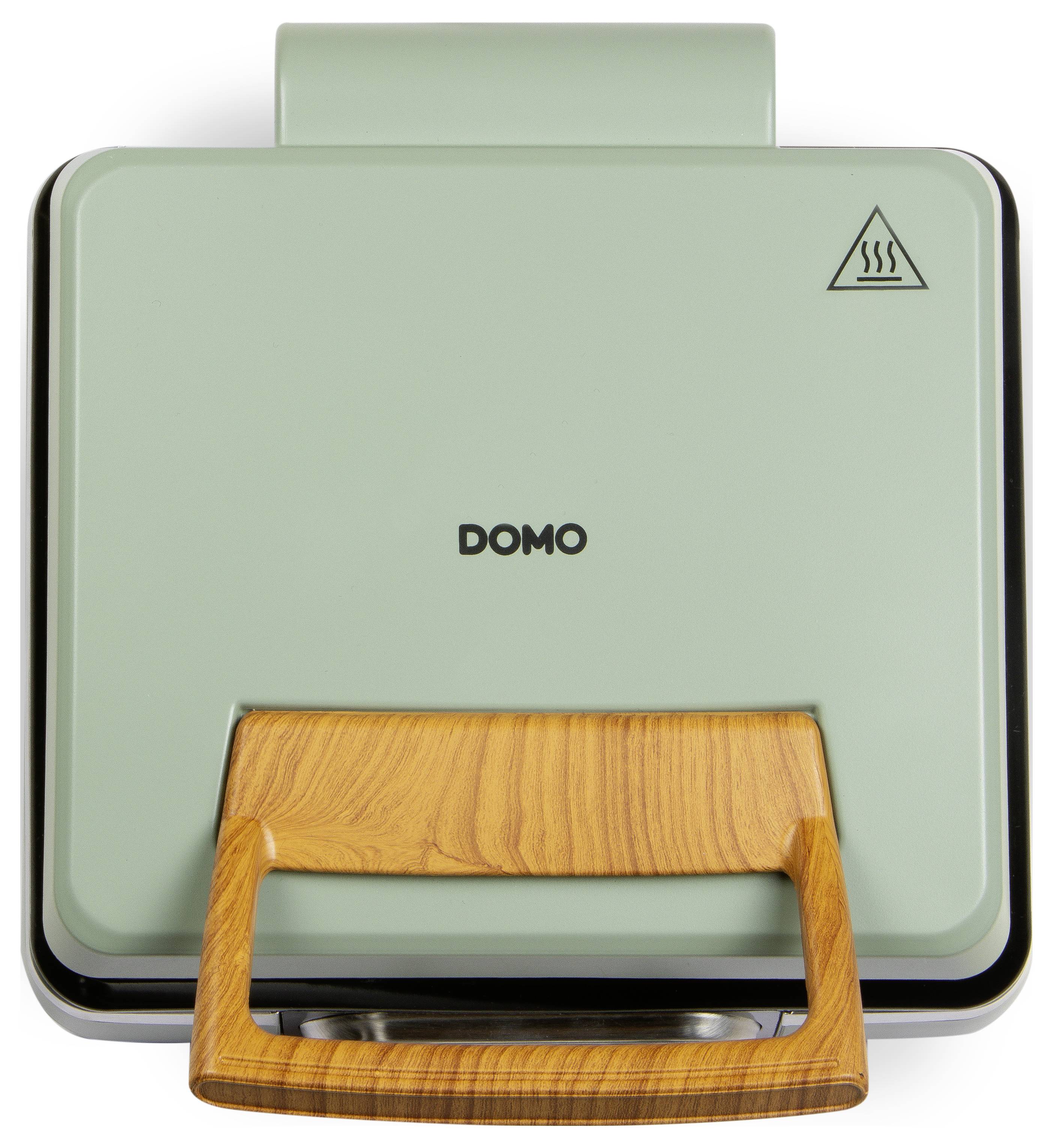 DOMO WAFFELMAKER Gaufrier vert cendré