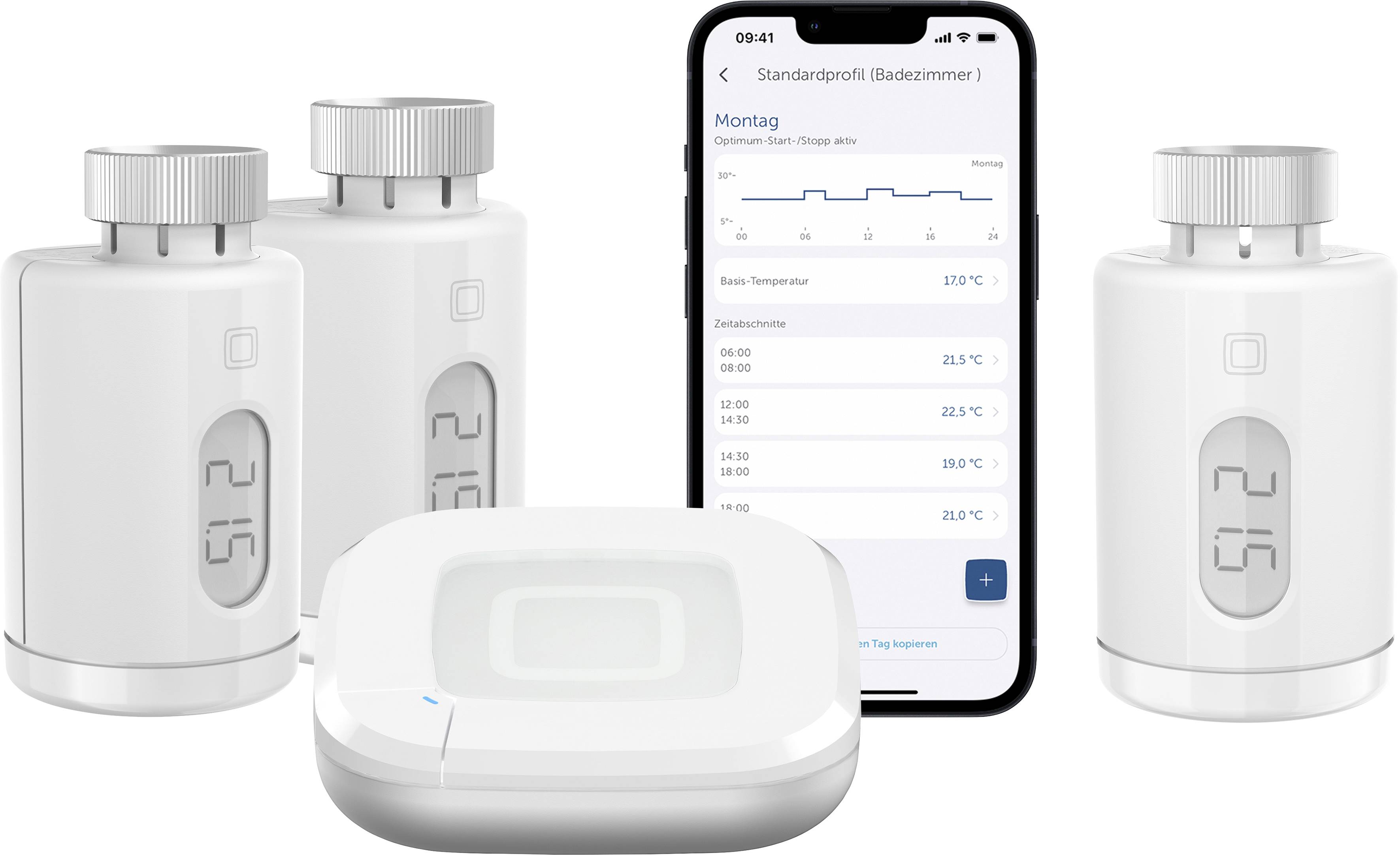 Homematic IP Kit de démarrage chauffage HmIP-SK28+HmIP-eTRV-3