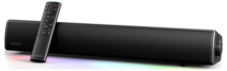 Creative Sound Blaster GS5 Barre de son noir Bluetooth®, USB, éclairage RGB