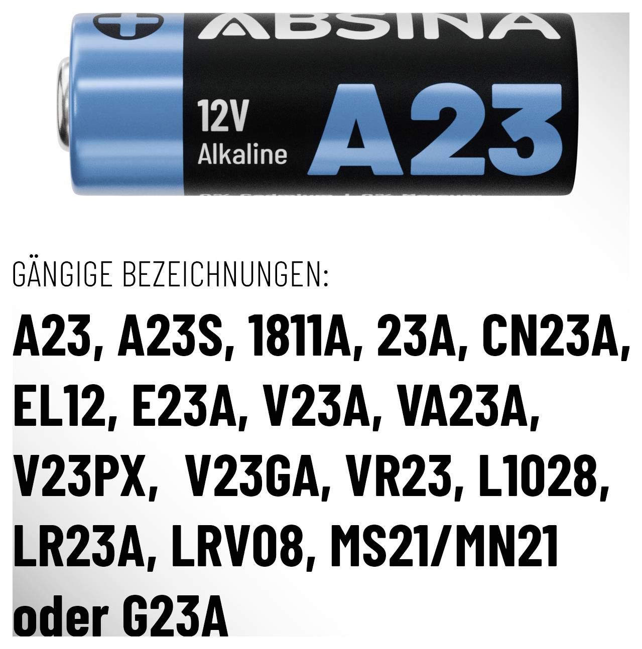 Absina Pile spéciale 23 A alcaline(s) 12 V 55 16 pc(s)