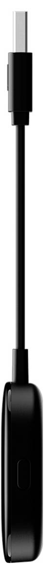 Ein schwarzes USB-C-Kabel mit einer kurzen Verlängerung.