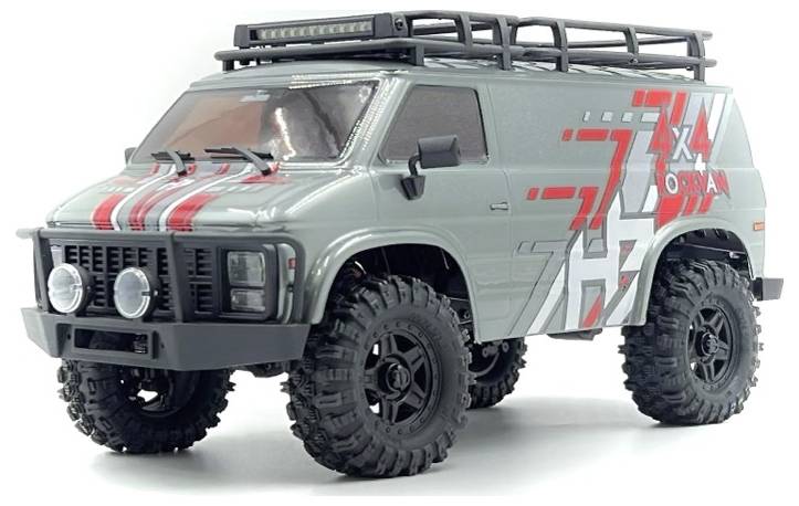 Hobby Plus 1:18 Crawler CR18P EVO-V2 "Rock Van" grey RTR brushed 1:18 Auto RC Crawler 4 roues motrices (4WD) 2,4 GHz