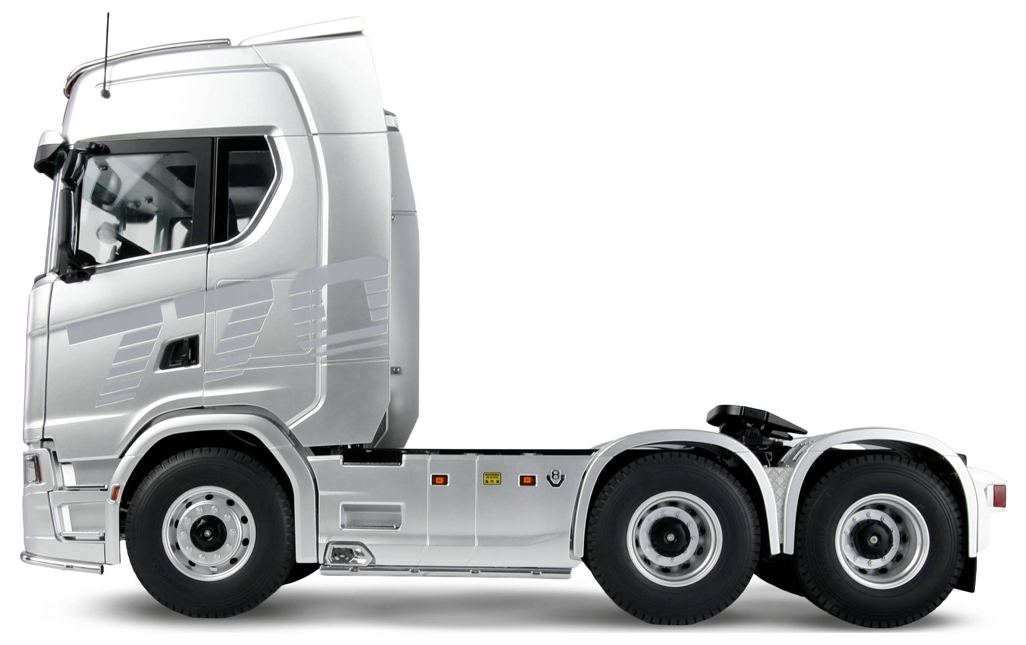 Amewi 22714 Scania 770 S 6x6 1:14 électrique Camion RC prêt à fonctionner (RtR) avec accu et chargeur, avec effet lumineux, avec