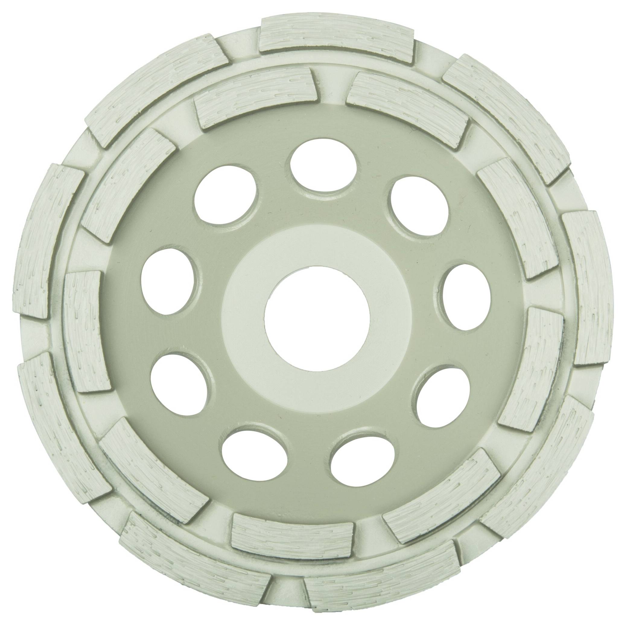 Klingspor 325378 DS 600 B Assiette diamantée, 125 x 7,2 x 22,23 mm 20 segments 7,2 x 5,5 mm, 2 rangées Diamètre 125 mm