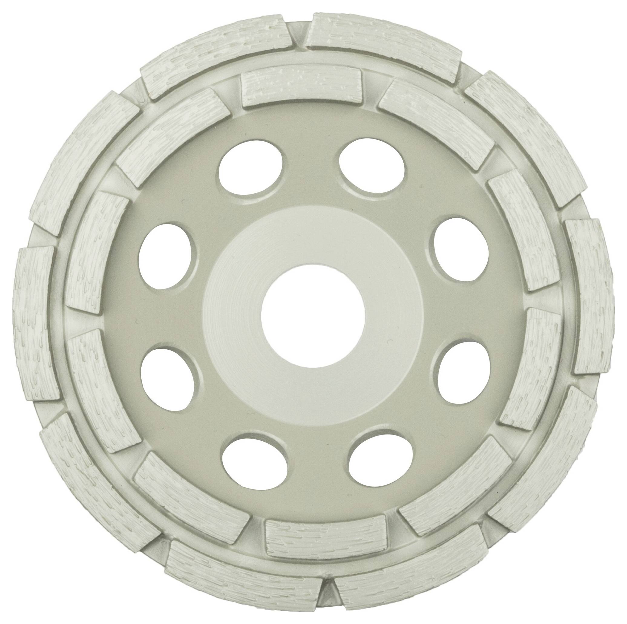 Klingspor 331027 DS 600 A Assiette diamantée, 115 x 8,2 x 22,23 mm 14 segments 8,2 x 5,5 mm, 2 rangées Diamètre 115 mm