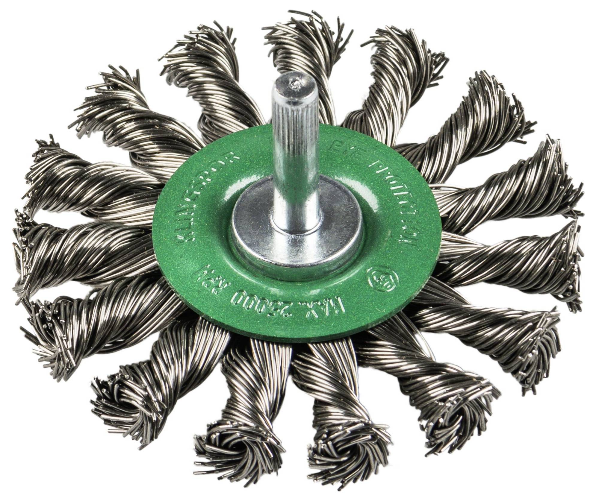 Klingspor BRS 600 Z Brosse ronde de mouton torsadée Nombre de rangées 1, 75 x 12 x 6 mm 0,5 Acier inoxydable BRS 600 Z 358321 10