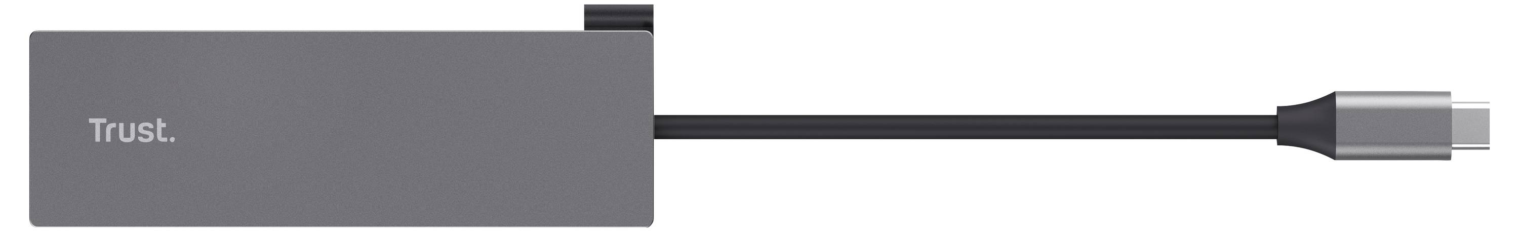Trust Adaptateur USB-C 5-en-1 Dalyx DalyxHub USB combigris