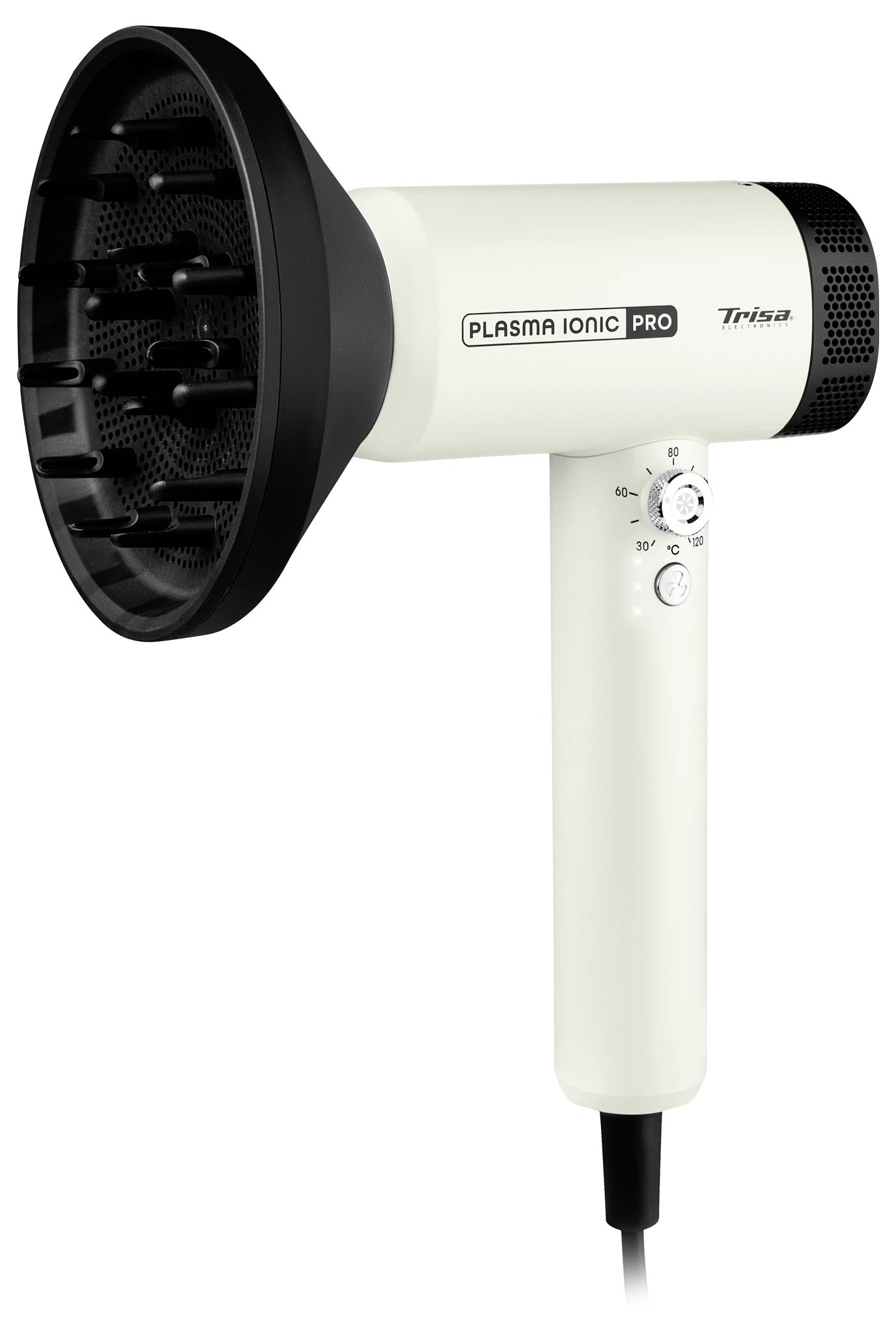 Trisa Plasma Ionic Pro Sèche-cheveux blanc