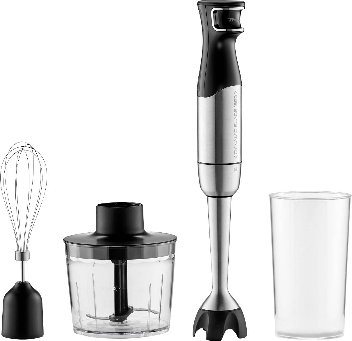 Trisa Dynamic Blade 1500 Mixeur plongeant 1500 W noir, argent