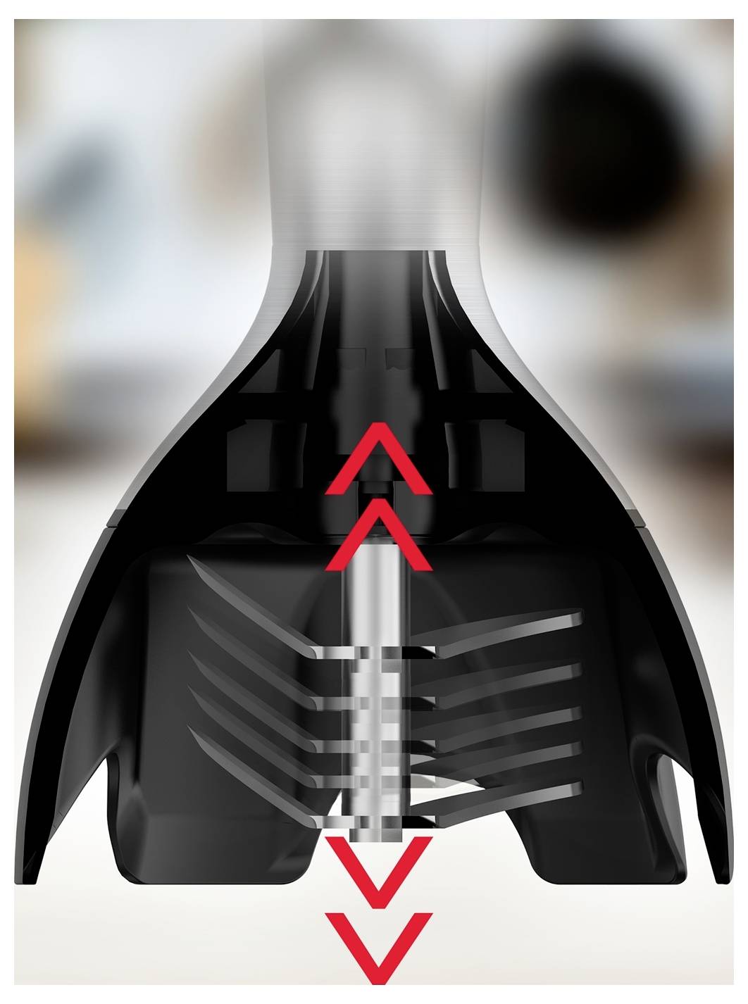 Trisa Dynamic Blade 1500 Mixeur plongeant 1500 W noir, argent