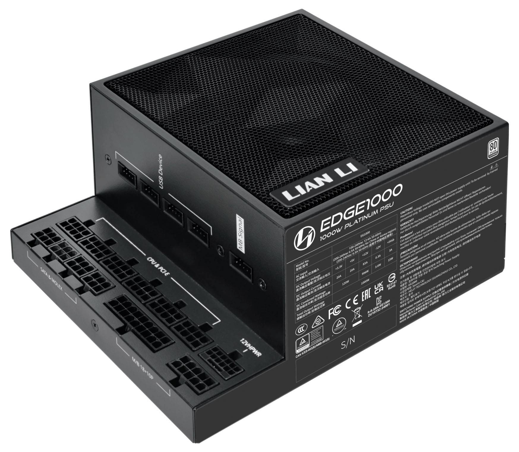 Lian Li Alimentation PC 1000 W 80PLUS® Platinum