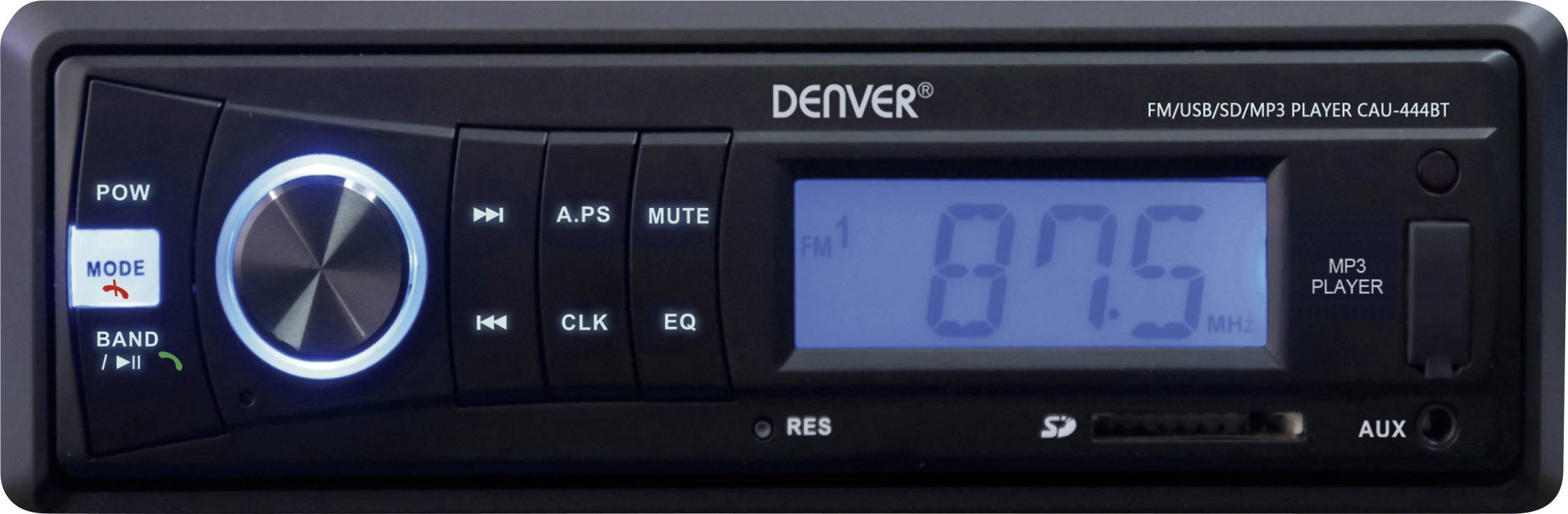 Denver CAU-444BT Autoradio kit mains libres bluetooth