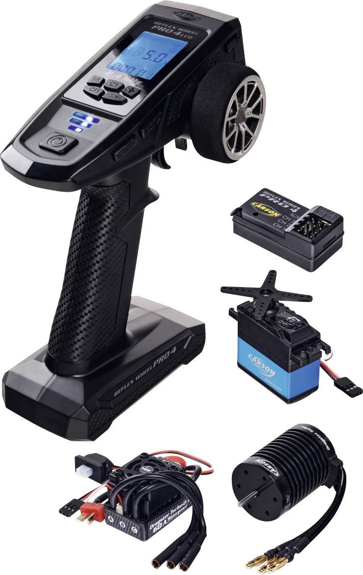 Carson Modellsport 4K Reflex Wh.Pro 4 Kit pour débutants radiocommande manuelle 2,4 GHz Nombre de canaux: 4