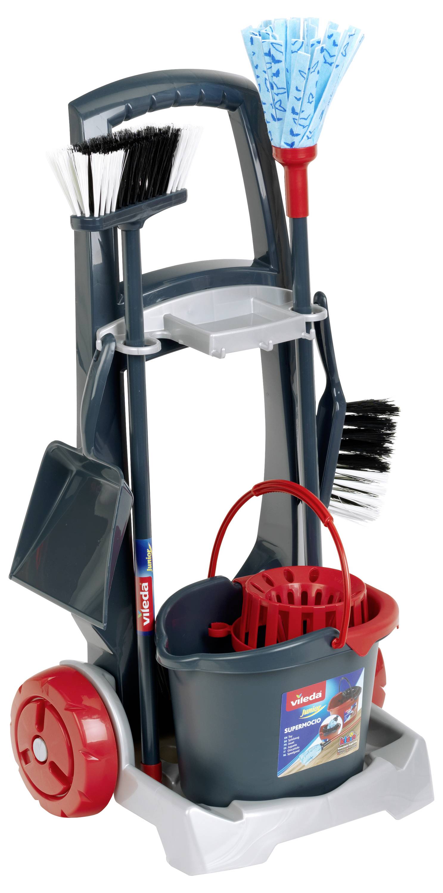 Klein Theo 6821 Vileda Voiture à balai Vileda Besenwagen