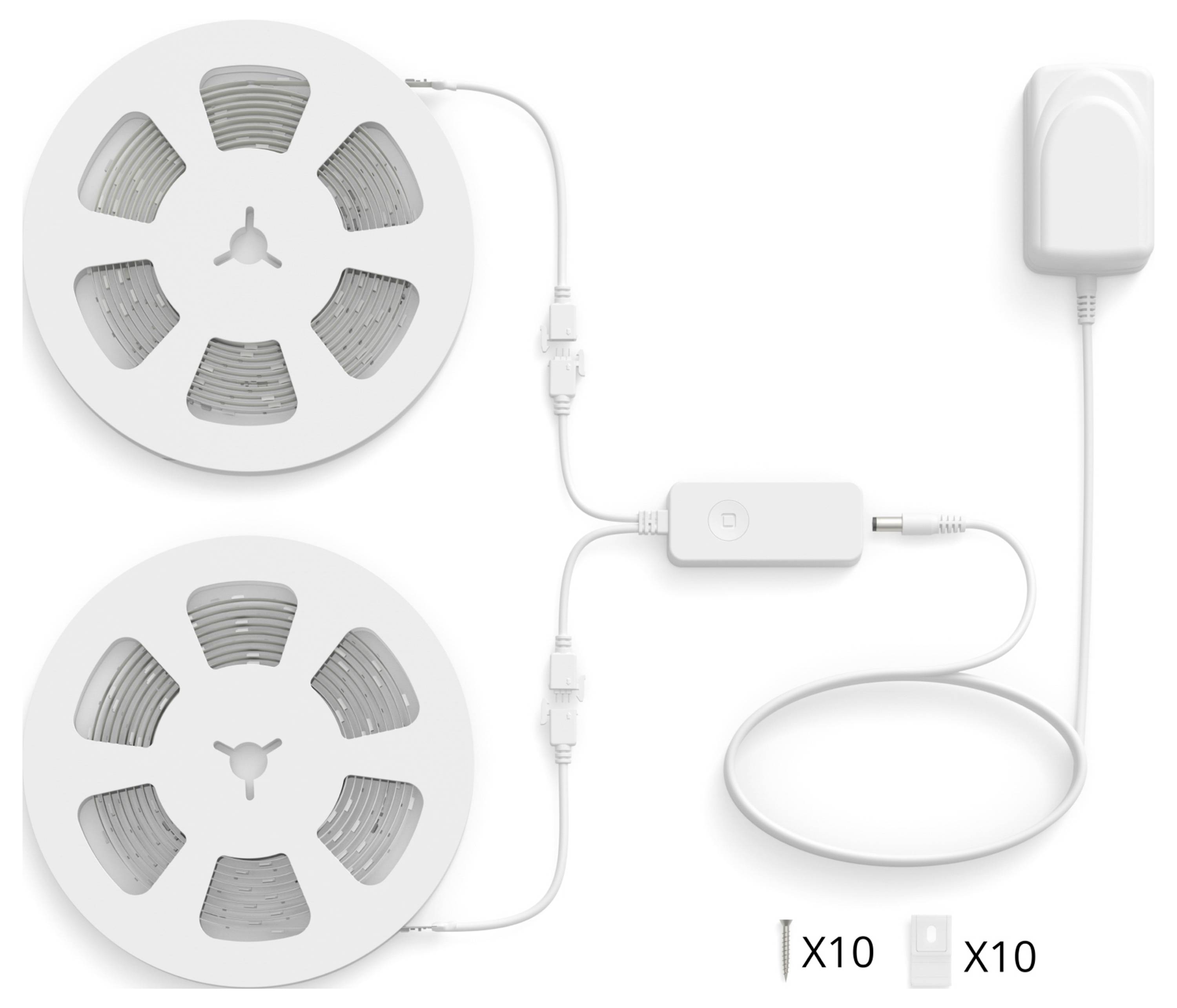 WiZ 8720169077164 Ruban LED avec connecteur mâle 20 m RGBIC 1 pc(s)