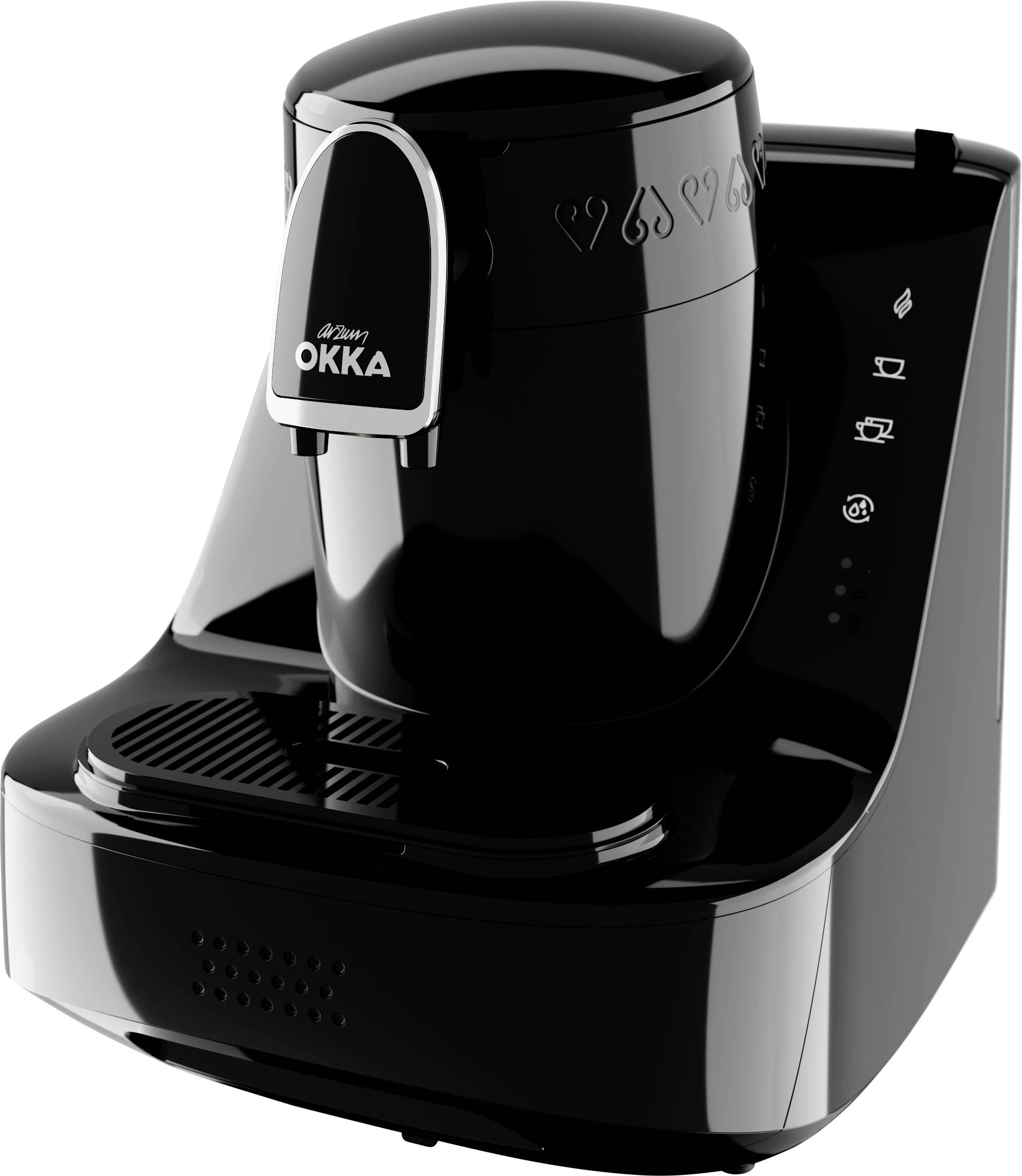 arzum OKKA ELIT Cafetière moka noir, chrome