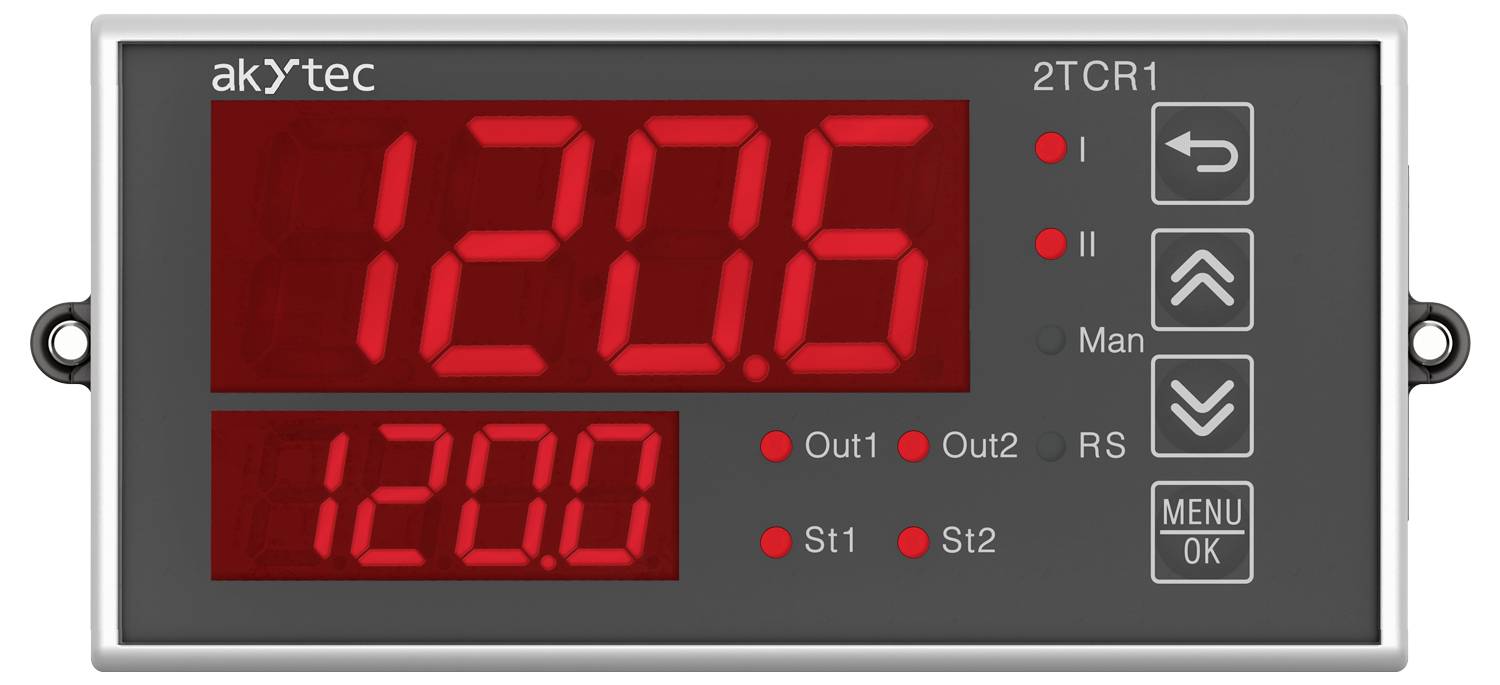 akYtec 2TCR1-P2.RR 151437 API - Module de régulation 24 V/DC, 230 V/AC