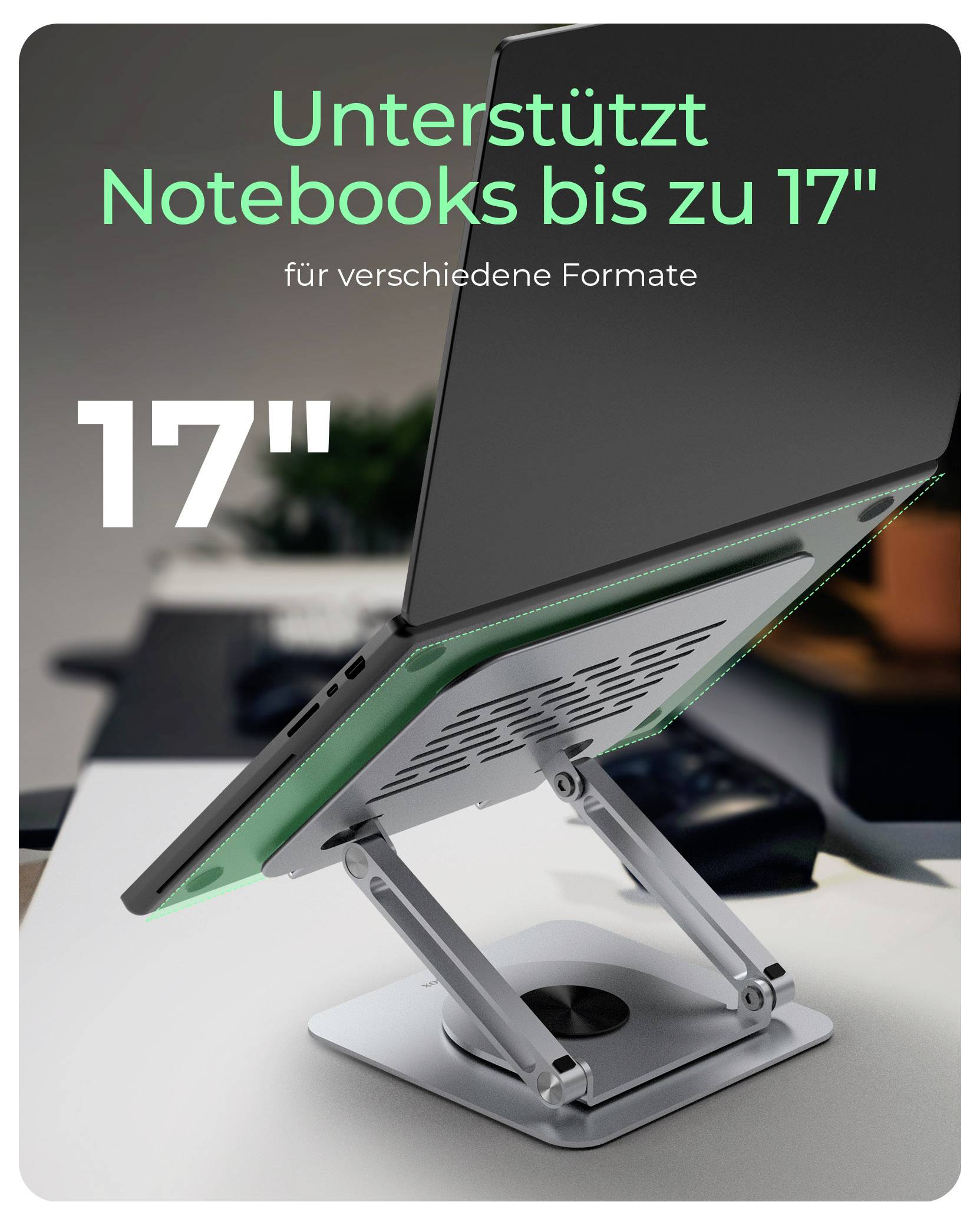 ICY BOX Notebook-Ständer Support d'ordinateur portable