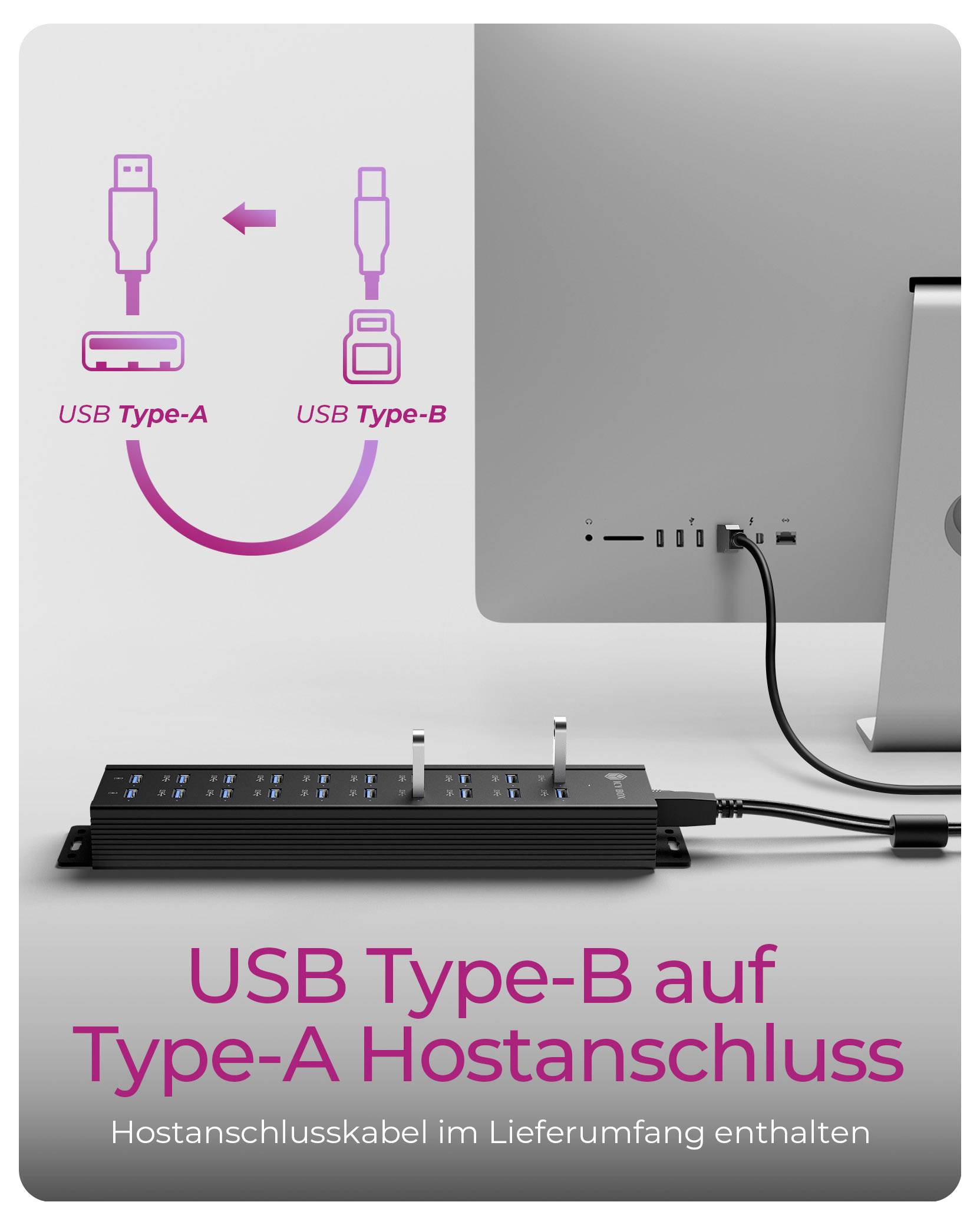 Hub USB 3.0 ICY BOX USB Hub noir