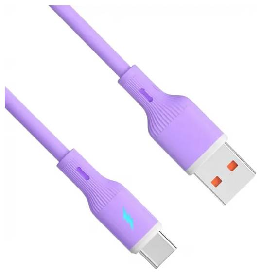 Akyga Câble USB USB-A mâle, USB-C® mâle 1 m violet AK-USB-65