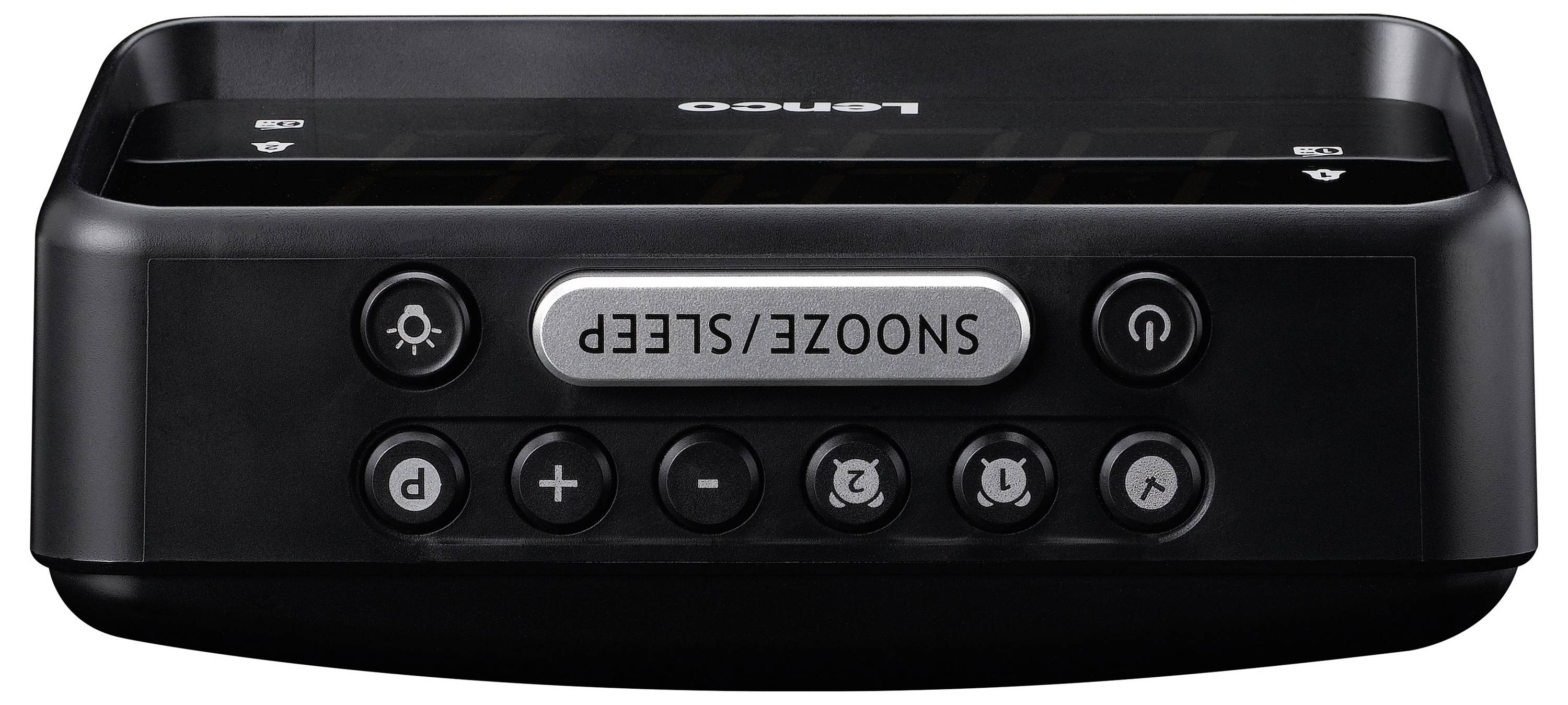 Lenco Radio de table FM, AM FM, USB fonction réveil noir