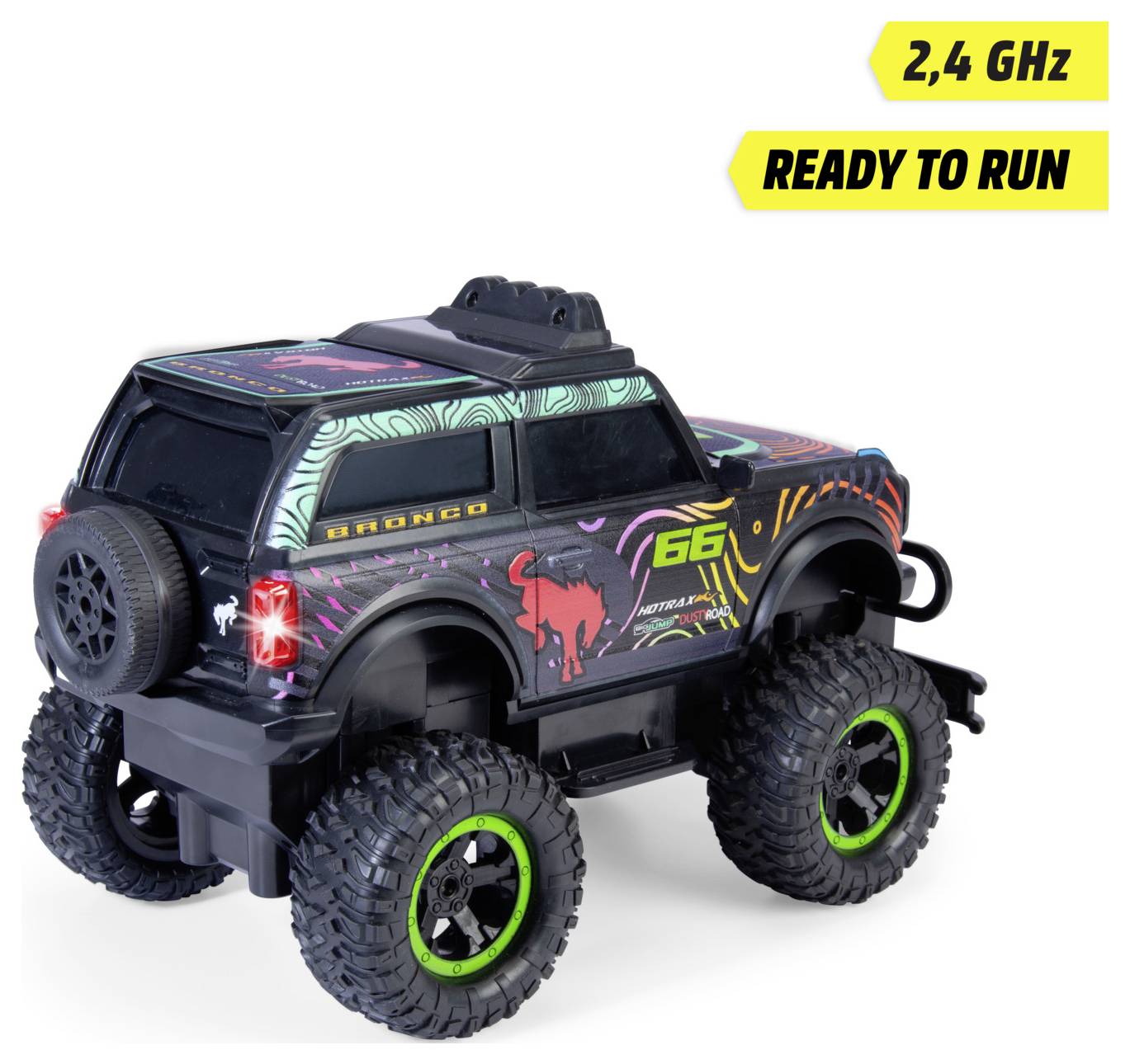 Dickie Toys 201106017 RC Ford Bronco, RTR 1:16 Véhicule RC débutant électrique Véhicule tout-terrain