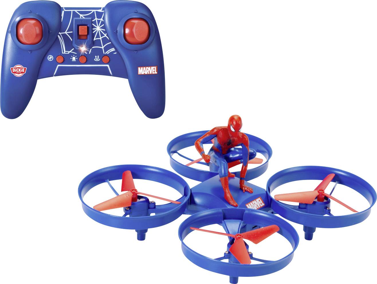 Dickie Toys RC Spider-Man Drone, RTR Drone quadricoptère prêt à voler (RtF)