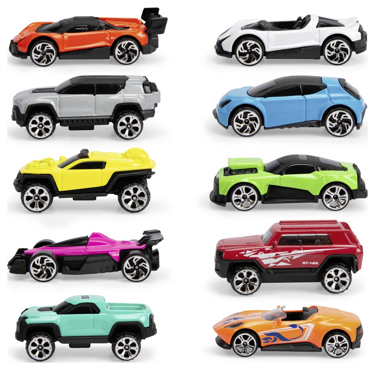 Dickie Toys Le cast Vehicles 10 Pack modèle fini Modèle réduit de voiture