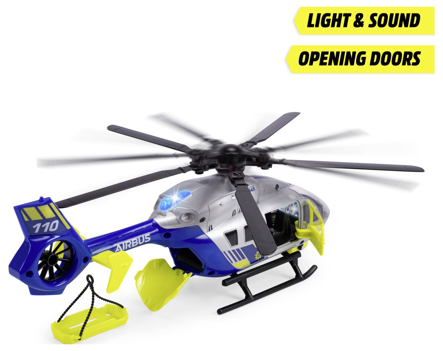 Dickie Toys Hélicoptère de police Airbus H145 modèle fini Modèle réduit d'hélicoptère