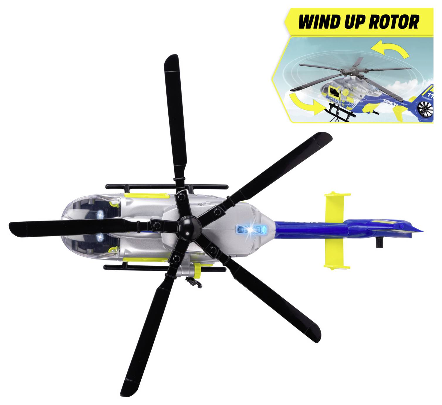 Dickie Toys Hélicoptère de police Airbus H145 modèle fini Modèle réduit d'hélicoptère