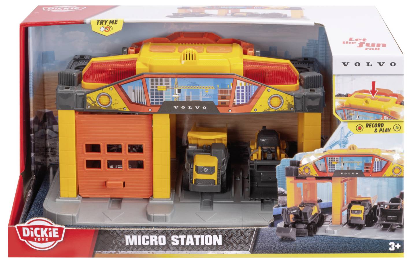 Dickie Toys Volvo Station micro-construction modèle fini Garage auto