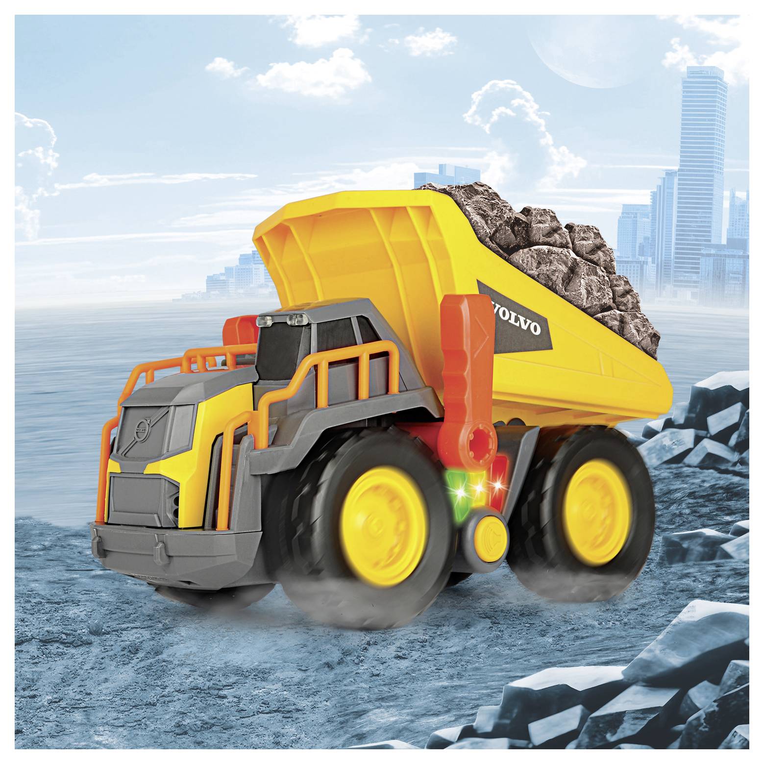 Dickie Toys Volvo Power Dump Truck modèle fini Modèle réduit d'engin de chantier