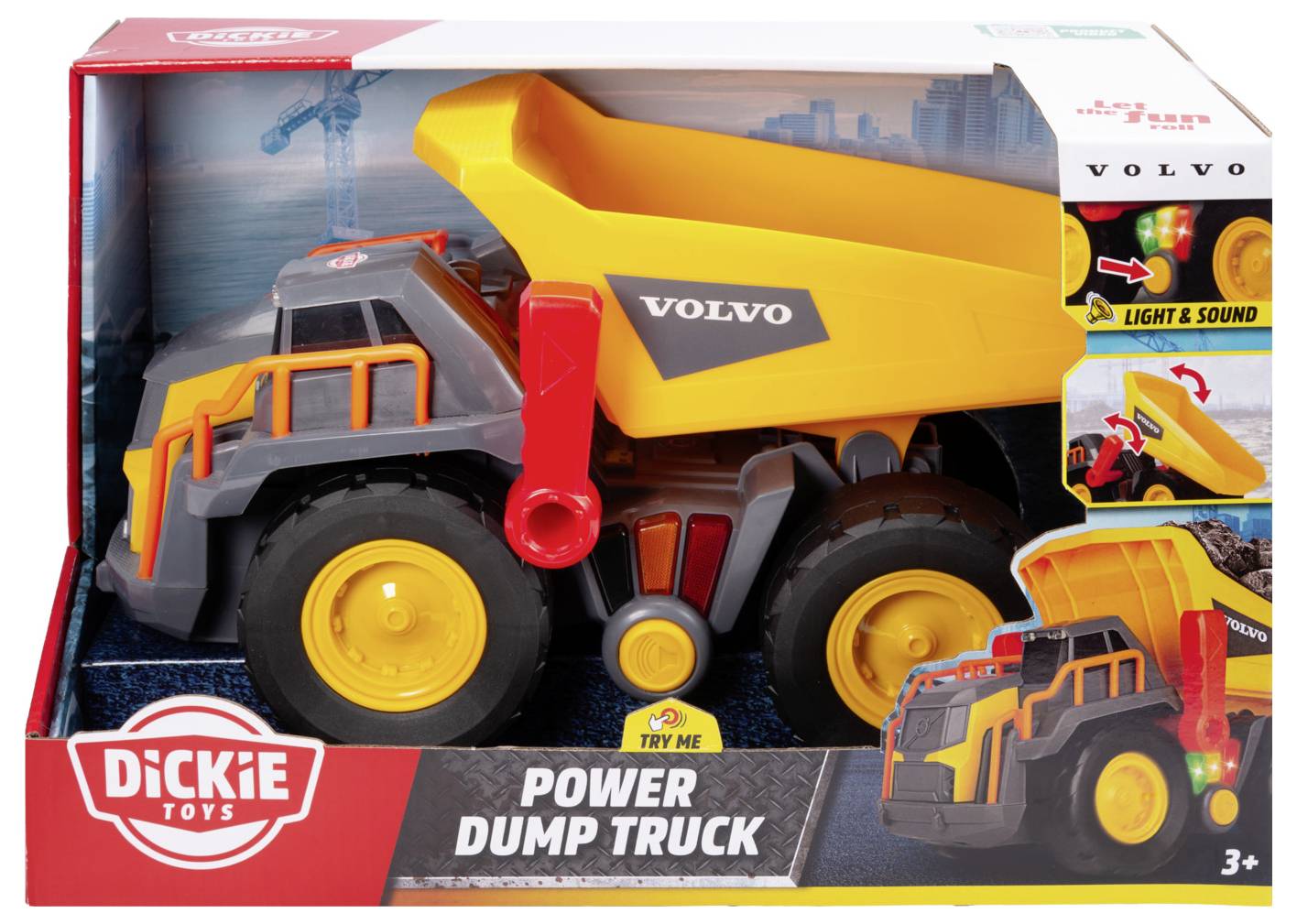 Dickie Toys Volvo Power Dump Truck modèle fini Modèle réduit d'engin de chantier
