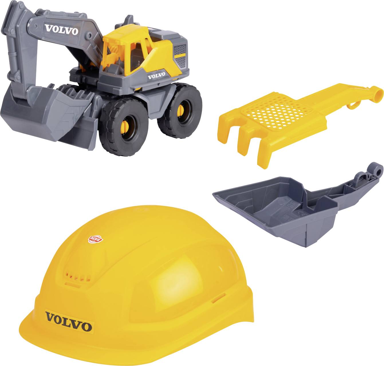 Dickie Toys Volvo Tough Excavator Playset modèle fini Set de chantier
