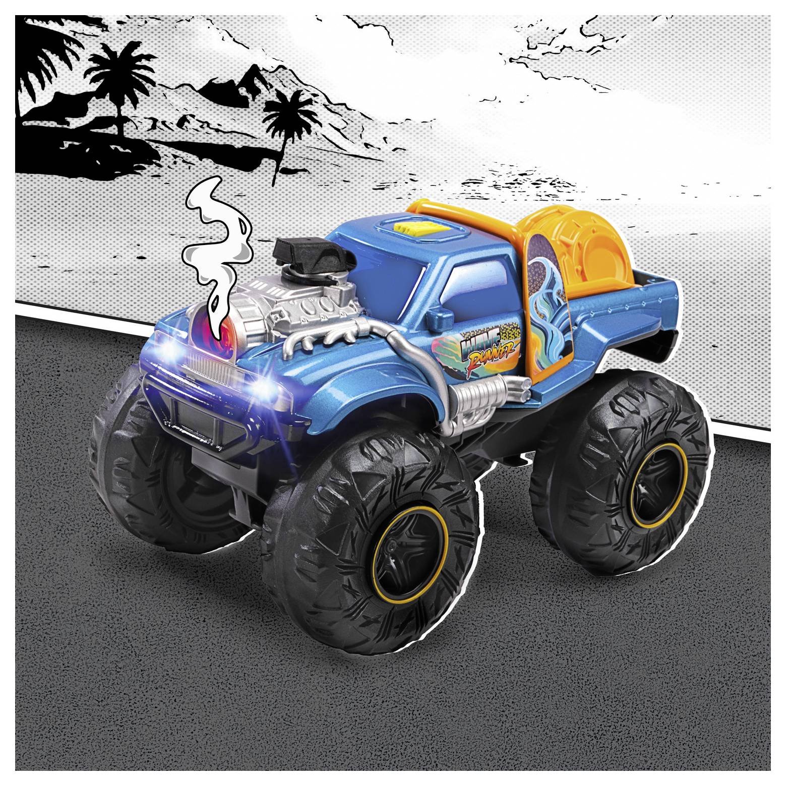 Dickie Toys Volvo Dickie Wave Runner modèle fini Monstertruck