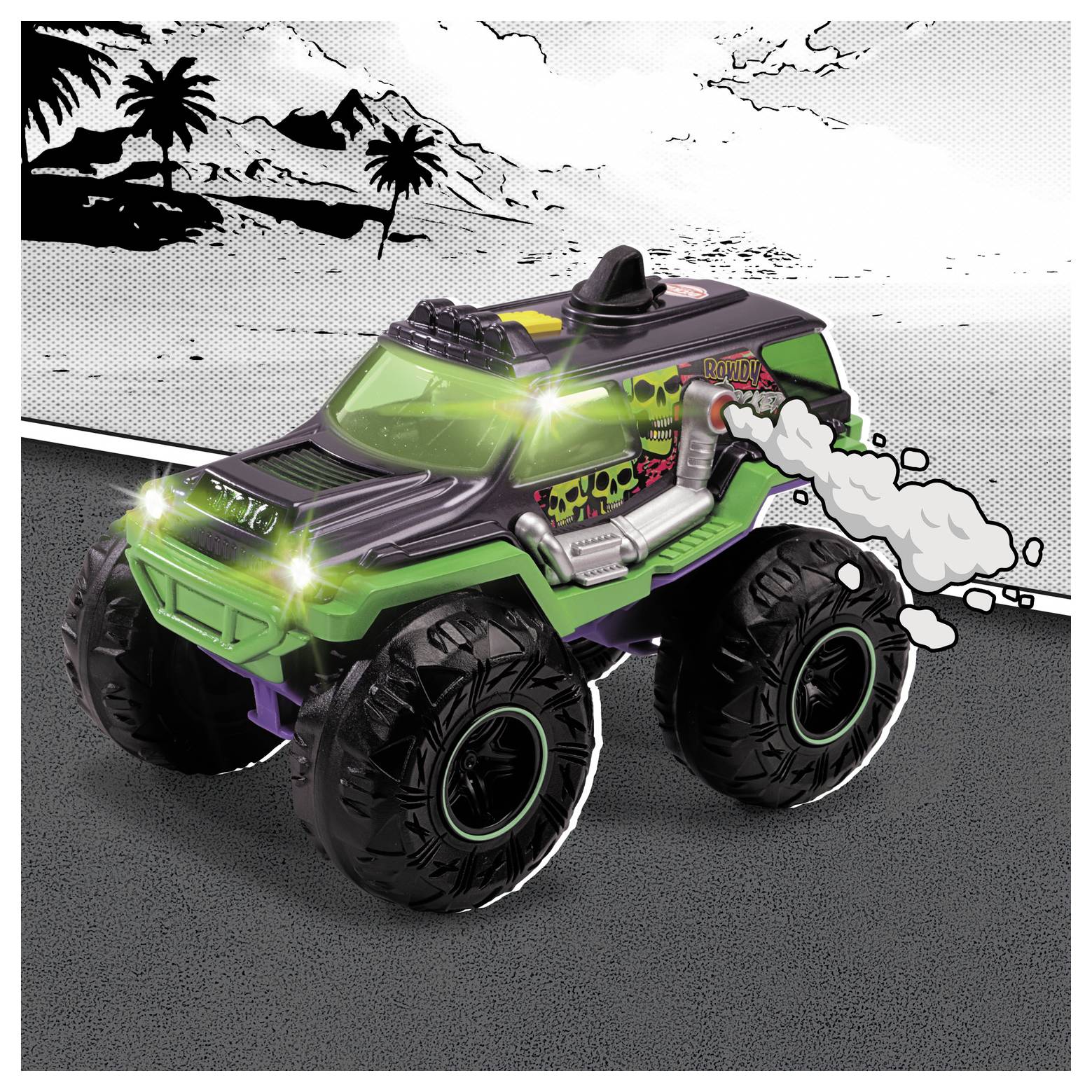 Dickie Toys Rowdy Rocker modèle fini Monstertruck