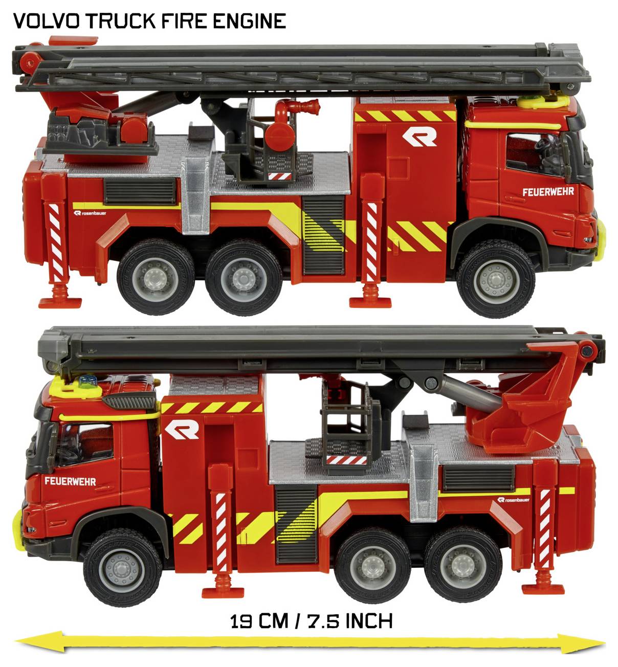Majorette Volvo FMX Truck Fire Engine modèle fini Modèle réduit de véhicule d'intervention