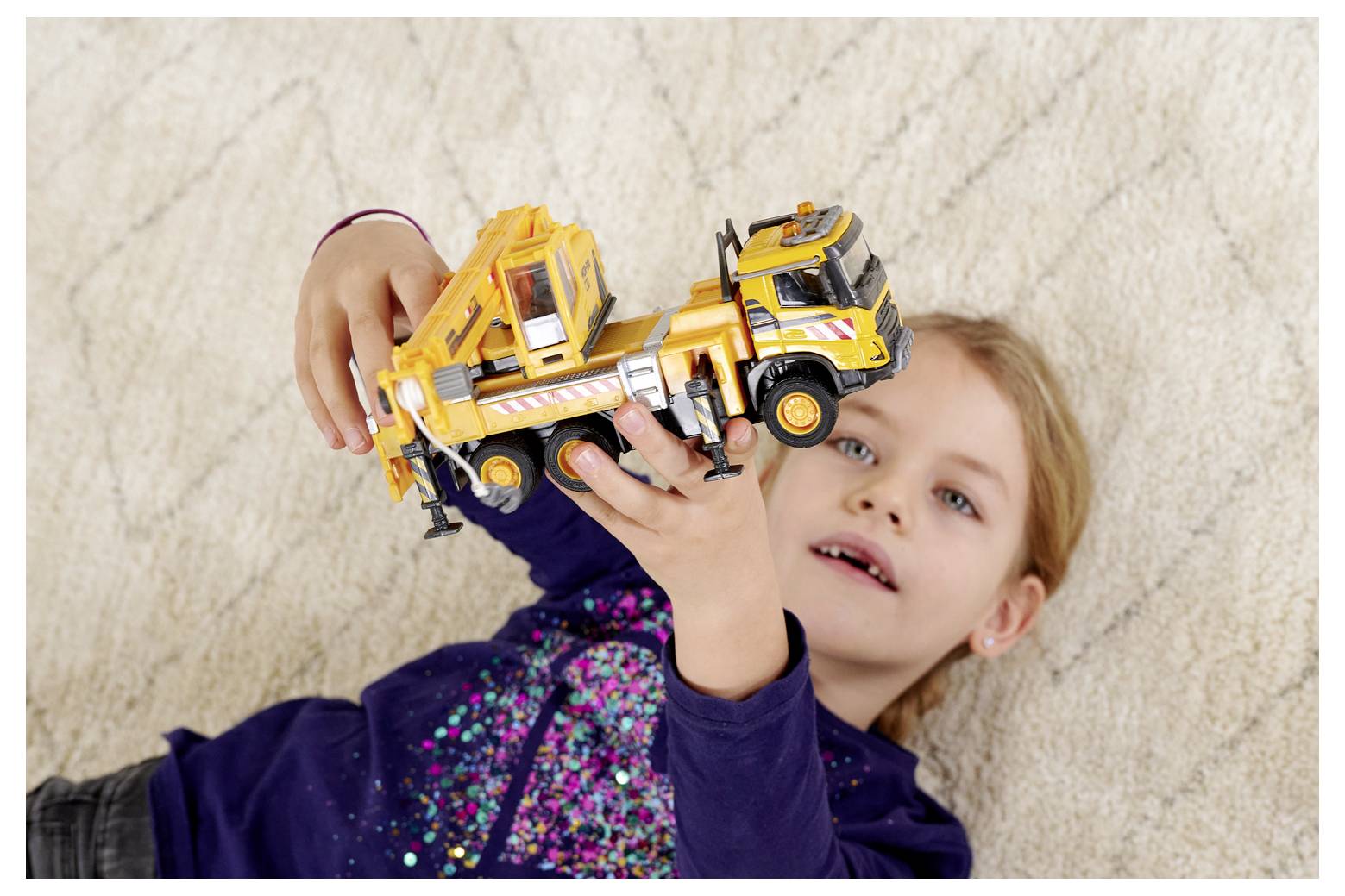 Majorette Volvo FMX Truck Crane modèle fini Modèle réduit d'engin de chantier