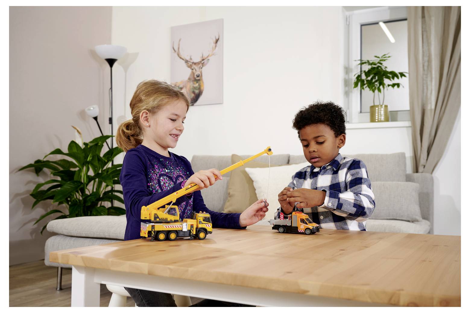 Majorette Volvo FMX Truck Crane modèle fini Modèle réduit d'engin de chantier