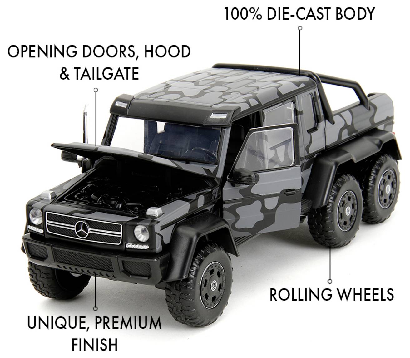 JADA TOYS Mercedes Benz Slips rose AMG G63 modèle fini Modèle réduit de voiture