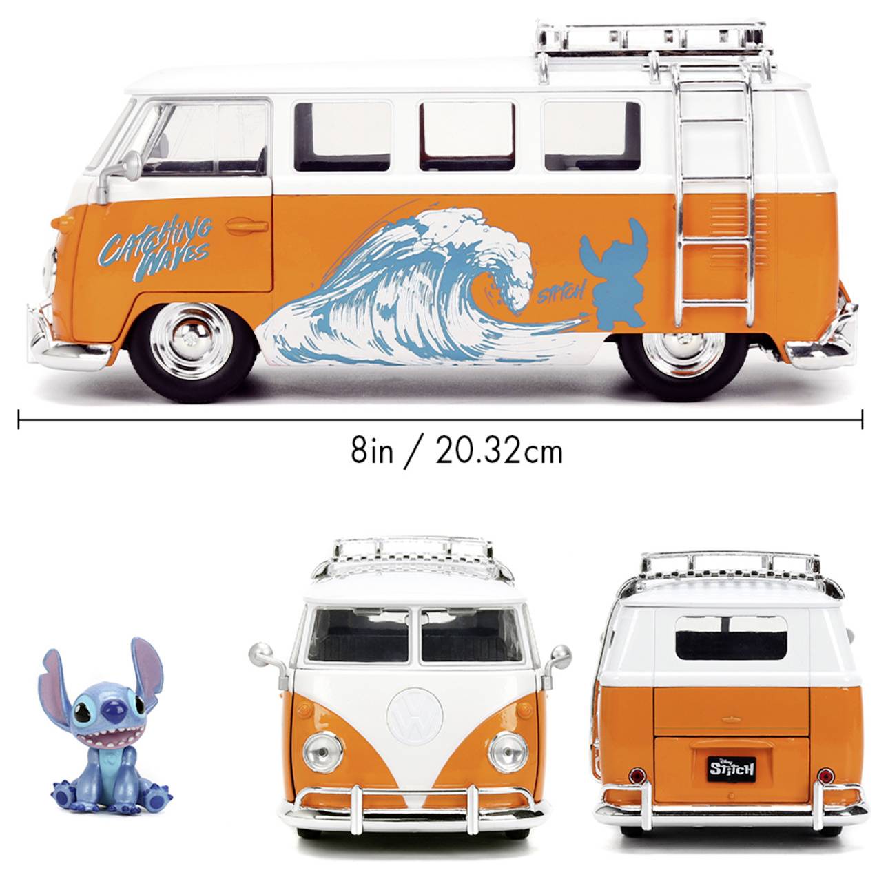 JADA TOYS Volkswagen (VW) Stitch 1961 VW Bus modèle fini Modèle réduit de voiture