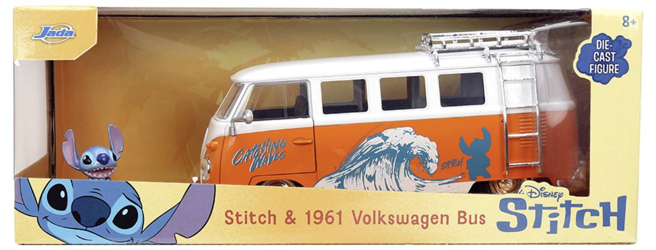 JADA TOYS Volkswagen (VW) Stitch 1961 VW Bus modèle fini Modèle réduit de voiture