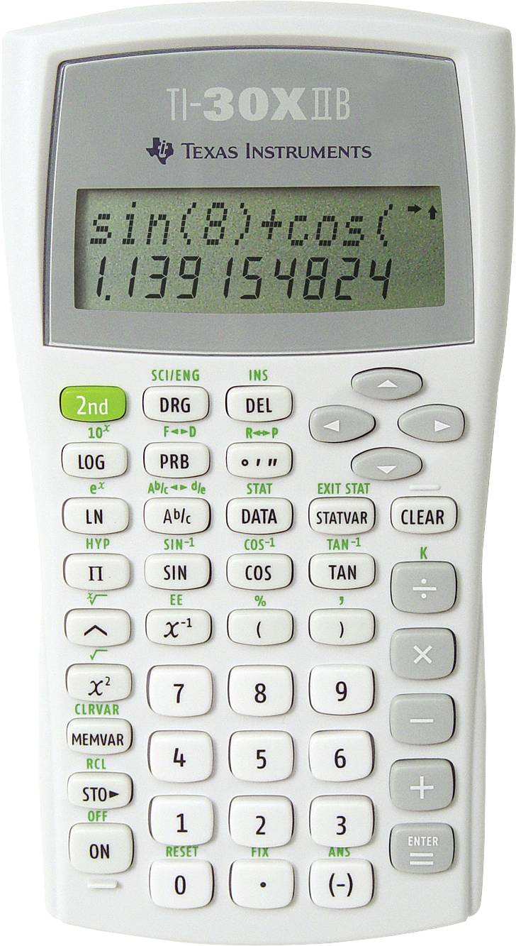 Texas Instruments Schulrechner TI-30 X II B Calculatrice scolaire gris