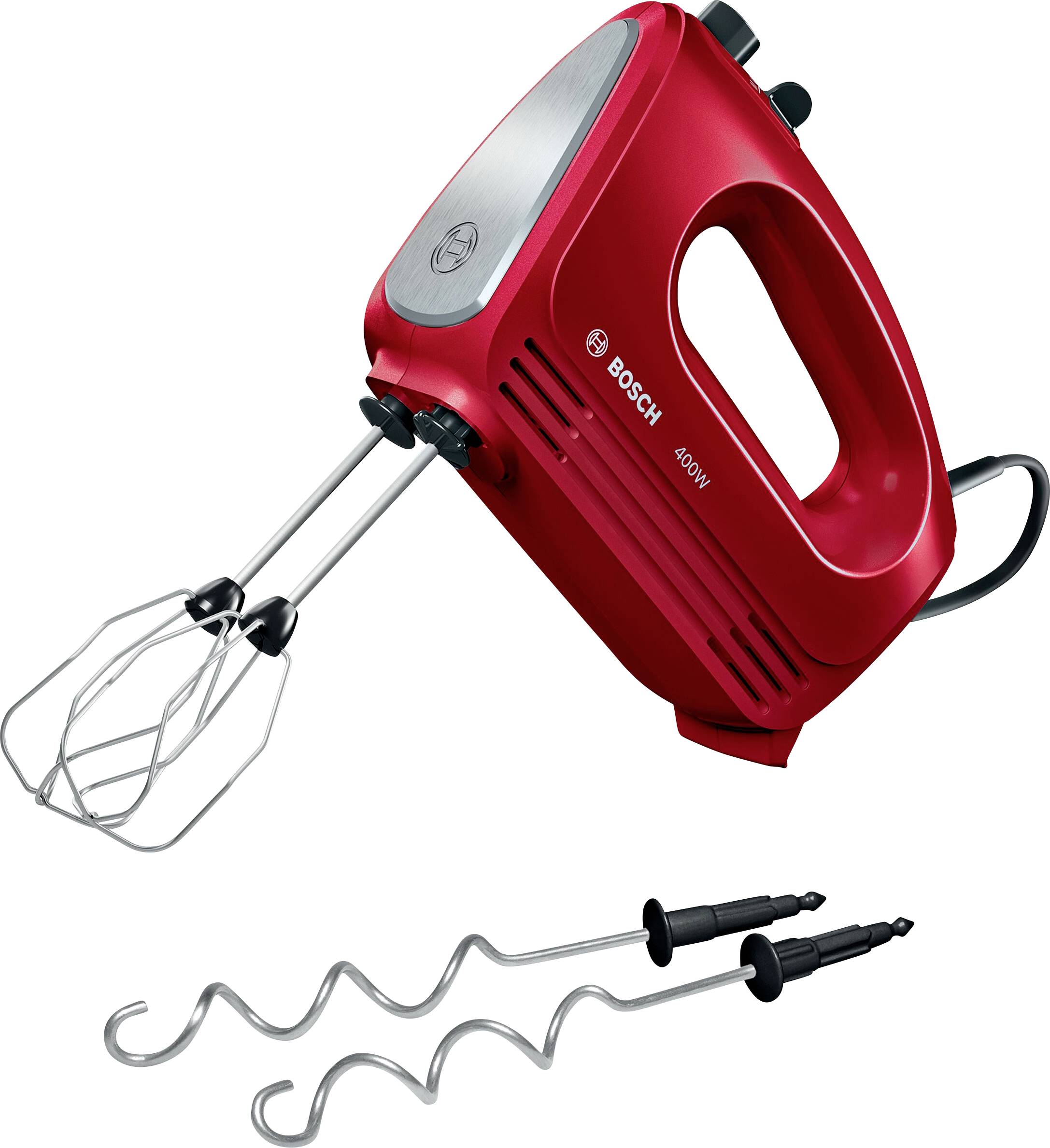 Bosch CleverMixx Batteur 400 W rouge, acier inoxydable