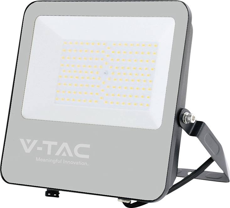 Projecteur à LED portant l'étiquette « V-TAC » monté sur un support réglable.